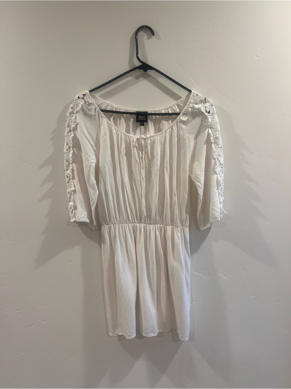 Sweet Ivory Dress with Battenberg Lace Trim